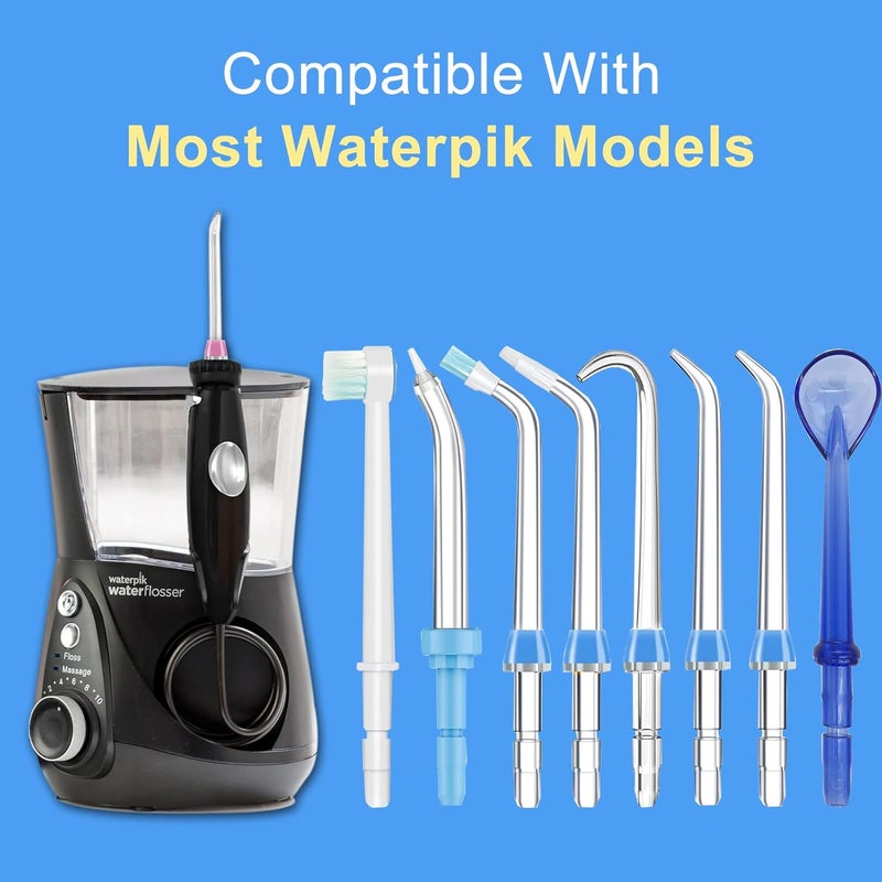 RAXSEG Replacement Tips for Waterpik Water Flosser Classic Jet Tips Waterpik' Replacement Parts (8 Tips) - Image 2